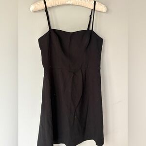 French Connection Black Mini Dress with Thin Straps